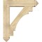 Ekena Millwork Merced Arts and Crafts Rough Sawn Bracket w/ Offset Brace, Douglas Fir, 8"W x 34"D x 40"H BKT0806X34X40MRC03RDF - alternate 3